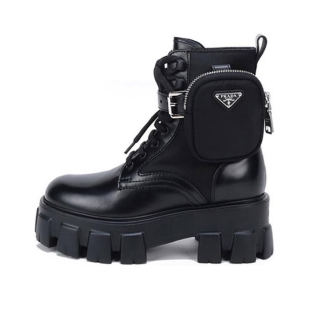 Prada Monolith Combat Boot